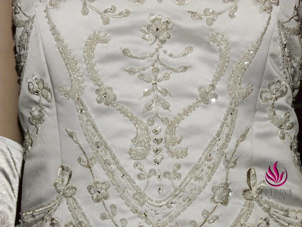 Orifashion HandmadeReal Custom Made Embroidered Wedding Dress RC